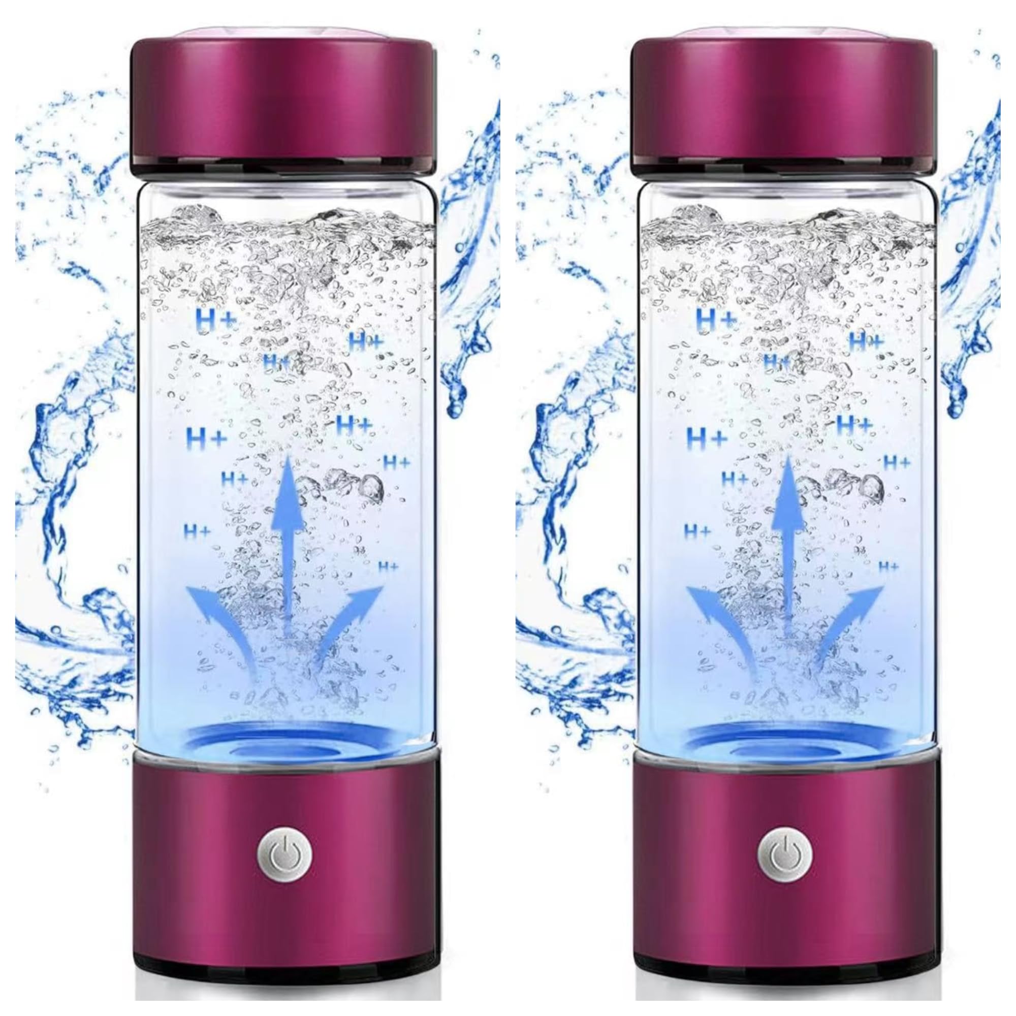 Amazon｜水素注入ウォーターボトル 2個パック - ポータブル電気分解